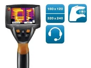 Camera de termoviziune Testo folosită pentru raportul de analiză